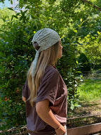 Bandana à nouer dentelle céladon