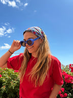 Bandana Fleurs rouges