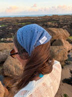 Bandana Broderie Bleu