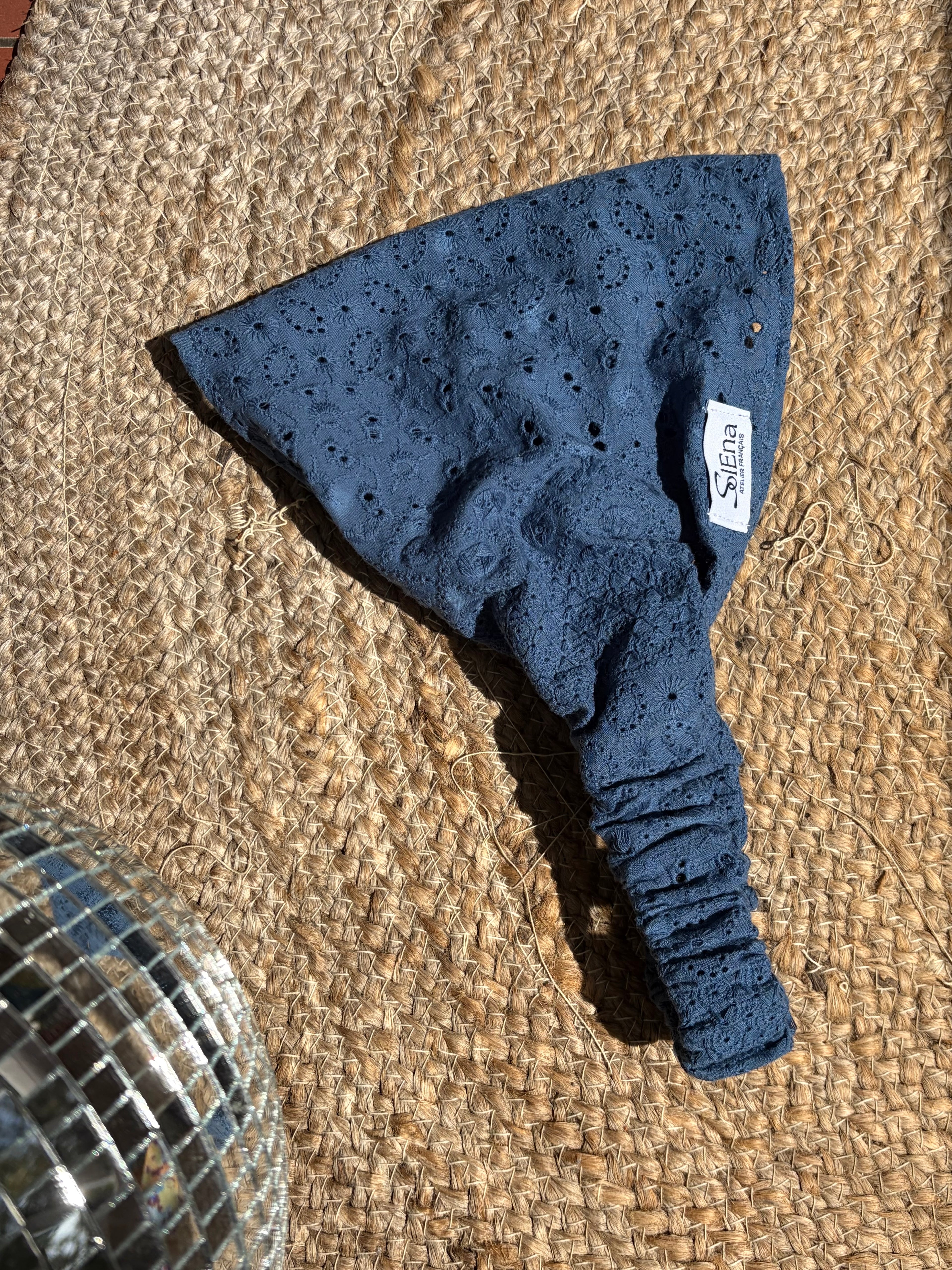 Bandana Broderie Bleu